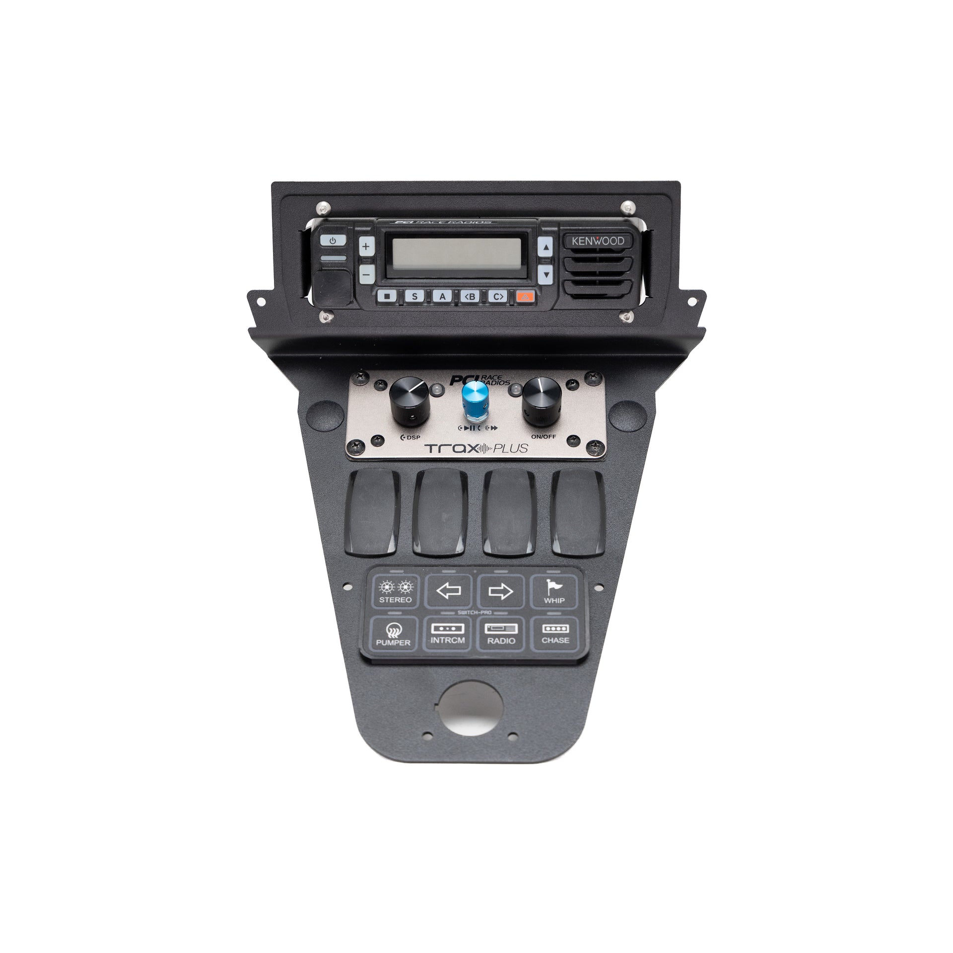 Polaris 2025 RZR Pro R Kenwood Radio and Intercom with Switch Pros Bracket - PCI Race Radios