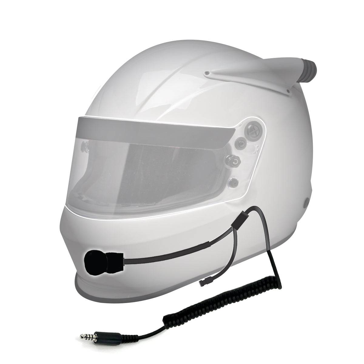 IMSA Helmet Wiring Kit - Coiled - PCI Race Radios