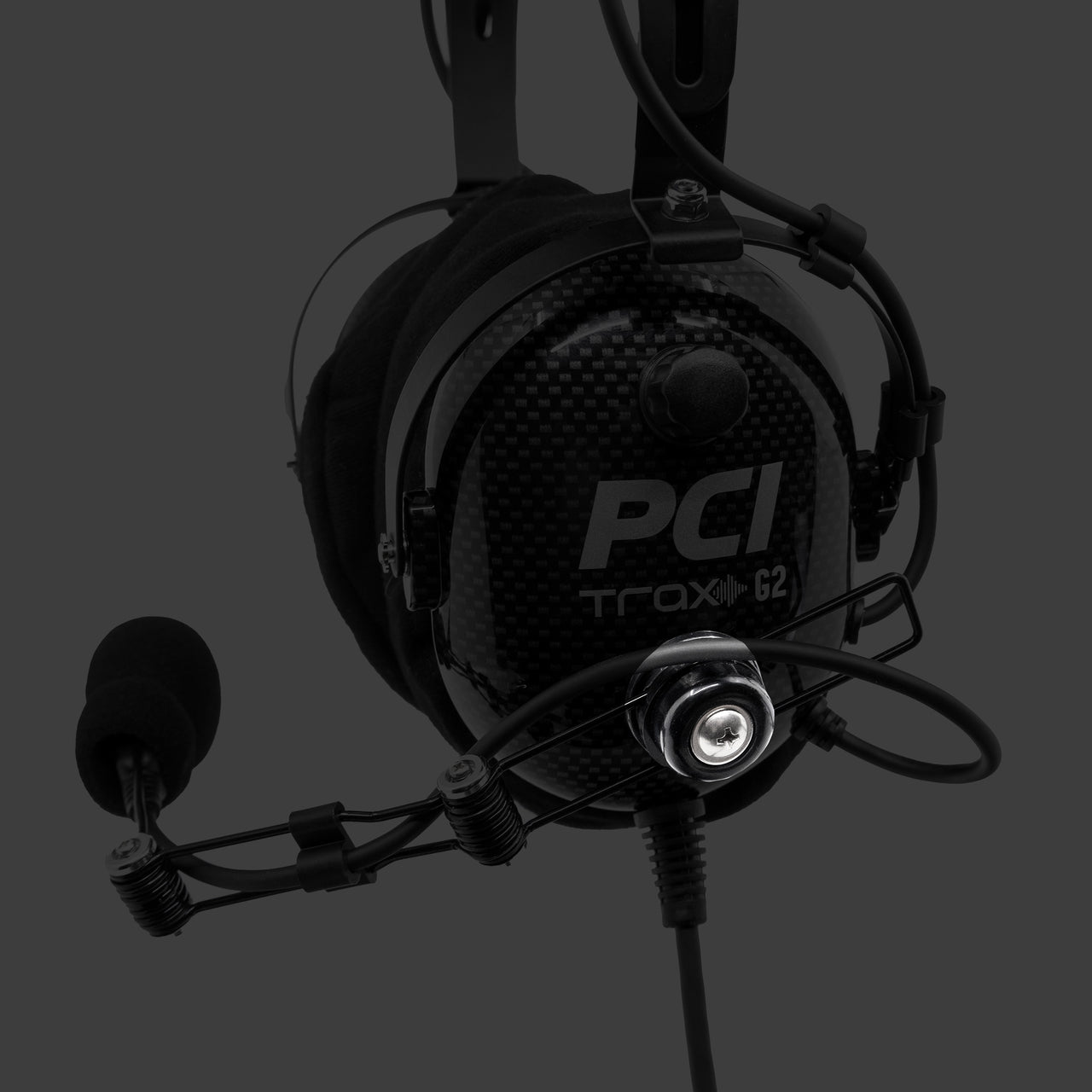 Wire Boom Hardware for Open Face Helmet or Headset - PCI Race Radios
