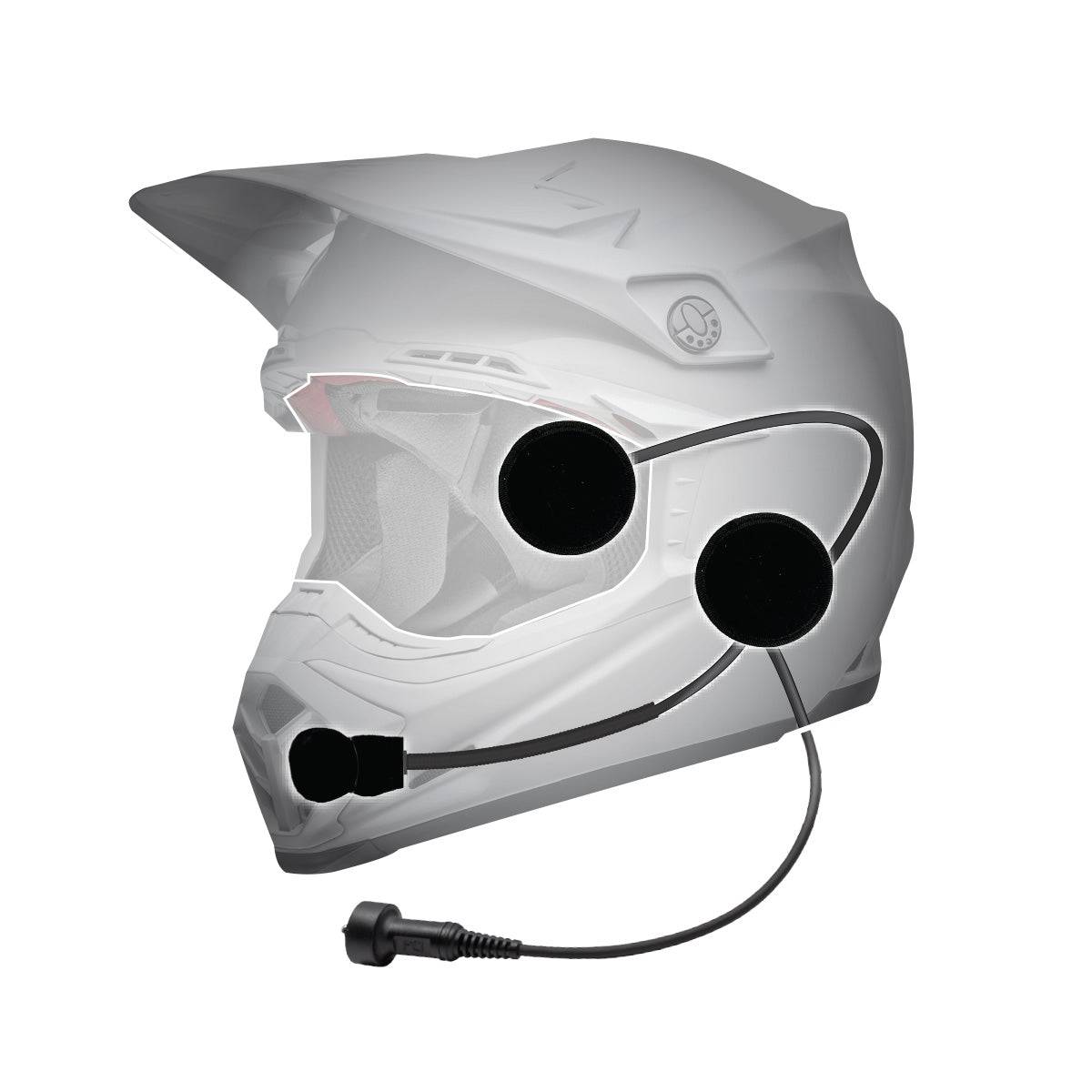 Motorcycle Helmet Wiring Kit with M2 Speakers Motorcycle Helmet Wiring Kit with M2 Speakers