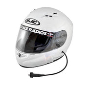 PCI HJC CS-R3 DOT Helmet - White - PCI Race Radios