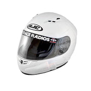 PCI HJC CS-R3 DOT Helmet - White - PCI Race Radios