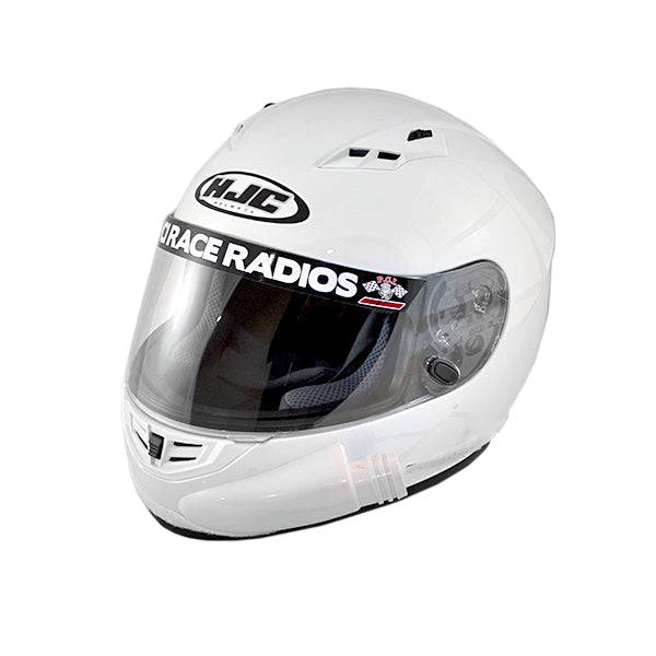 PCI HJC CS-R3 DOT Helmet - White - PCI Race Radios