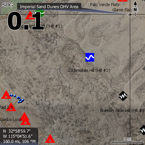 Glamis Lowrance Map - PCI Race Radios