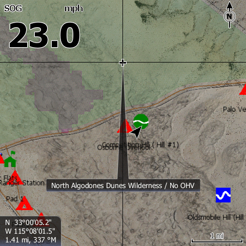 Glamis Lowrance Map - PCI Race Radios