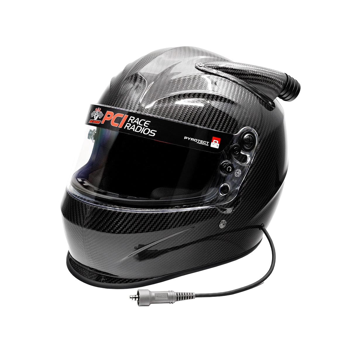 carbon fiber dot motorcycle helmets Pyrotect Sportmax DOT Carbon Fiber Midair Helmet Small / No Wiring