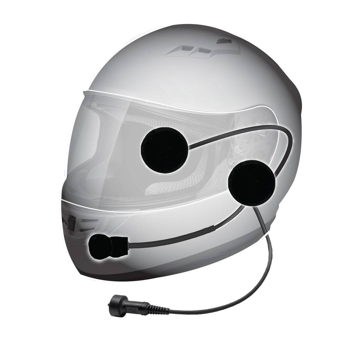 Uv 5r Motorcycle Helmet Radio Headset Walkie Talkie Wired Helmet