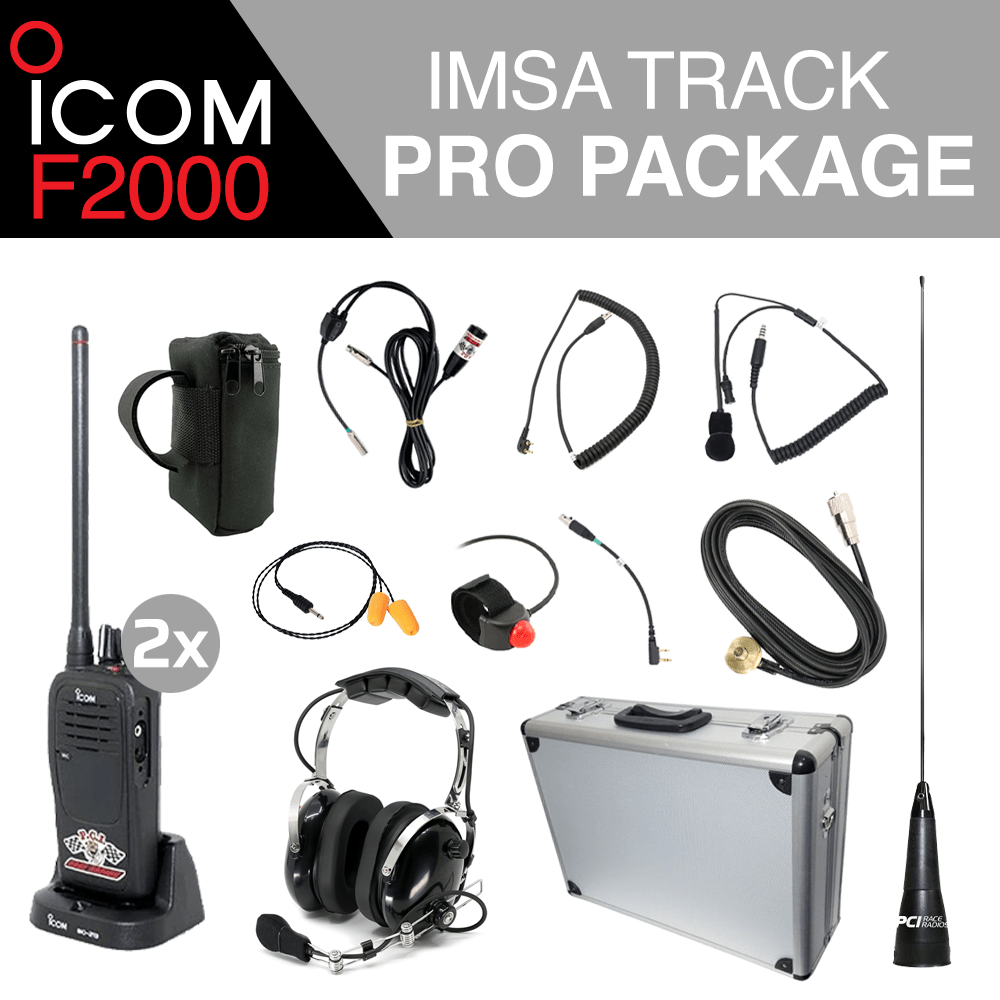 Icom F2000 IMSA Track Pro Package - PCI Race Radios