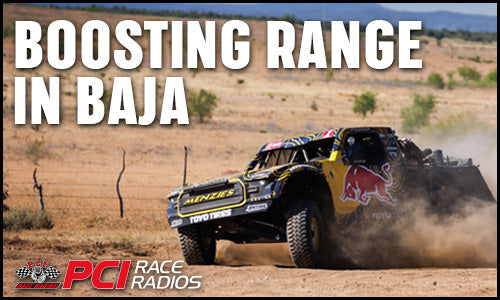 Boost race radio range during Baja desert races with PCI antennas and SatComm radios
