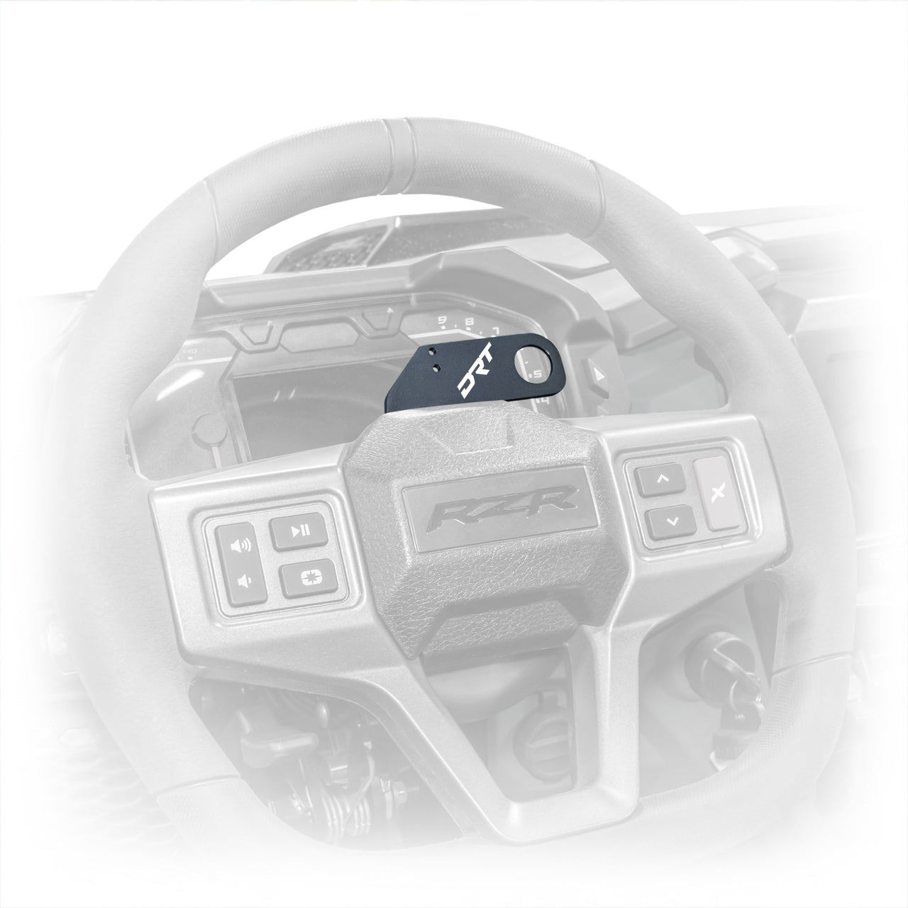DRT Polaris RZR 2020+ Steering Wheel Single Push-To-Talk Plate - PCI Race Radios