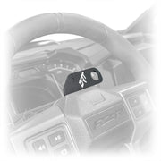 DRT Polaris RZR 2020+ Steering Wheel Single Push-To-Talk Plate - PCI Race Radios