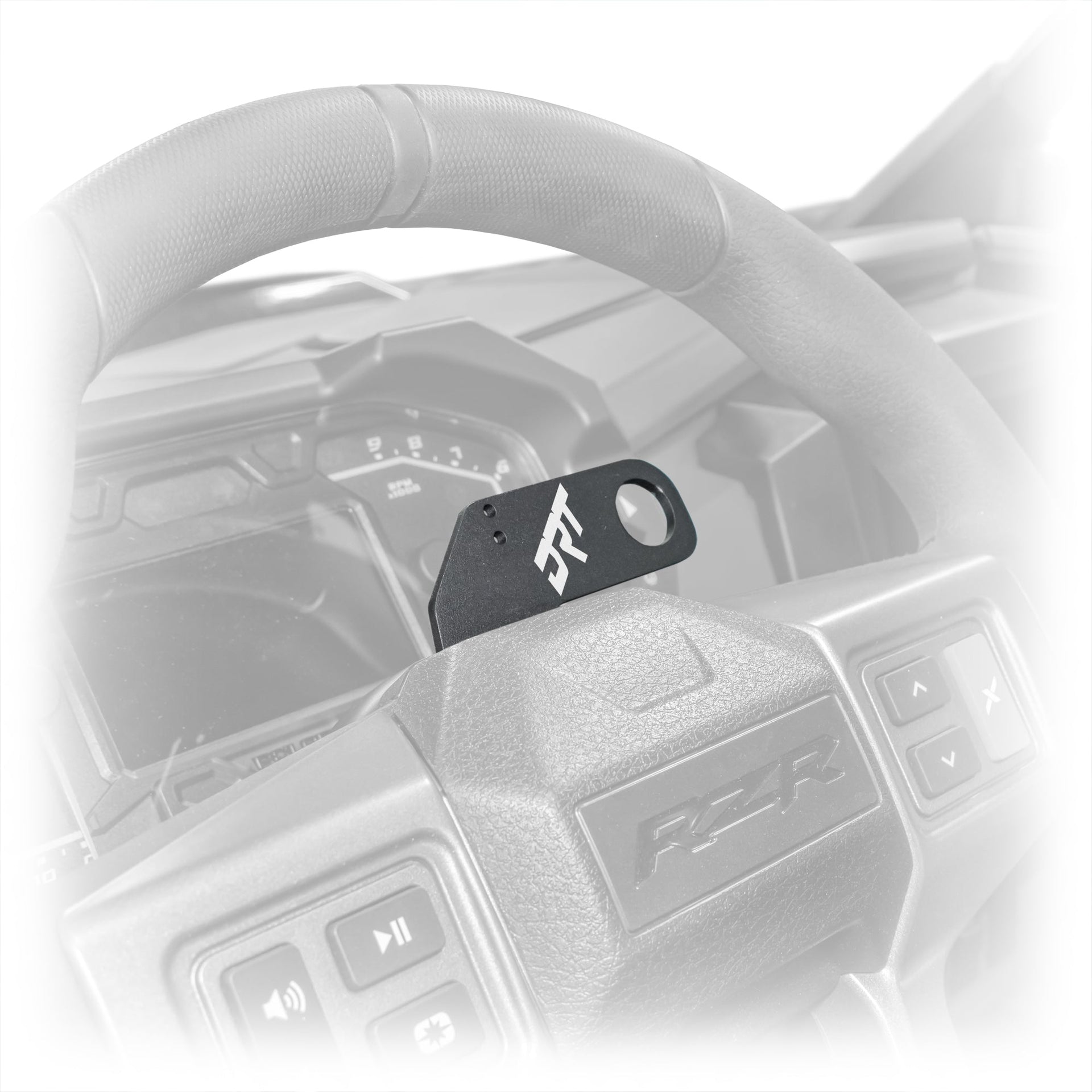 DRT Polaris RZR 2020+ Steering Wheel Single Push-To-Talk Plate - PCI Race Radios