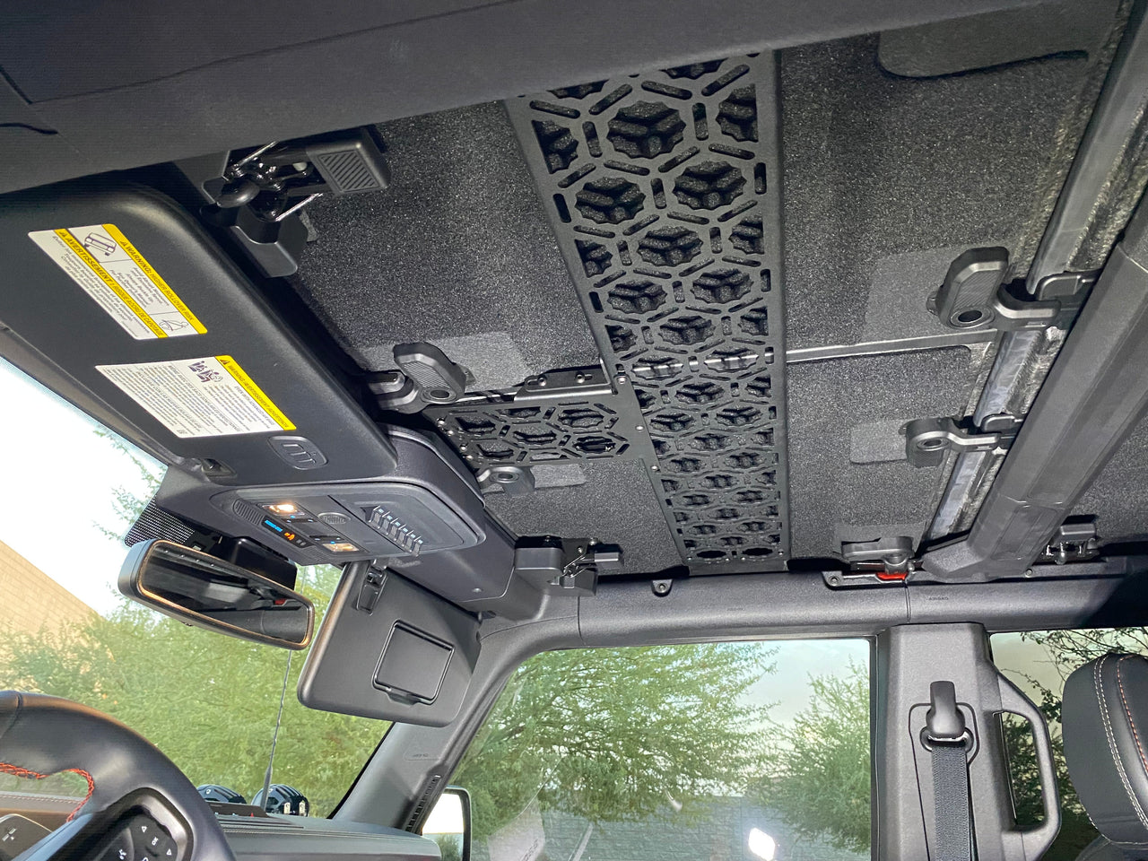 Bronco 2021 + Inside Roof Mount (across front seats with short front panel) by Adapt-A-Panel - PCI Race Radios