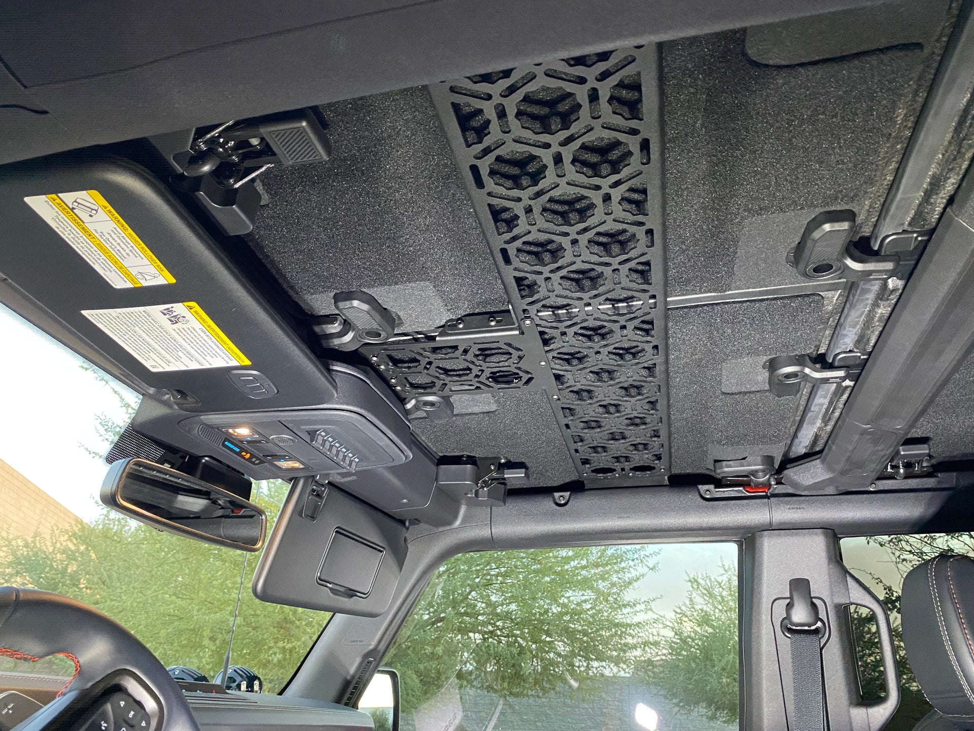 Bronco 2021 + Inside Roof Mount (across front seats with short front panel) by Adapt-A-Panel - PCI Race Radios