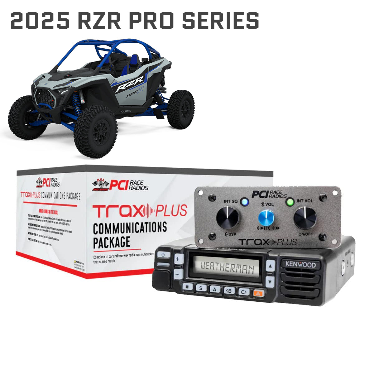 RZR PRO Series 2025 Trax UTV Communications Package - PCI Race Radios