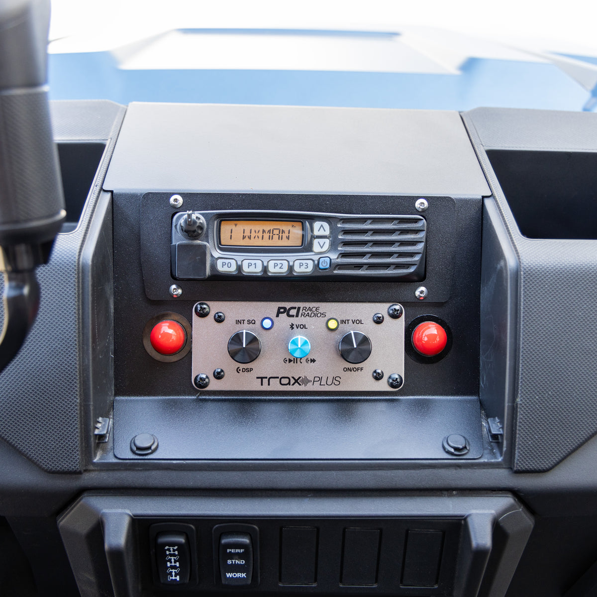 Polaris 2019+ Ranger Radio and Intercom Bracket - PCI Race Radios
