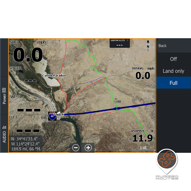 Arizona Peace Trail Map for Lowrance GPS units