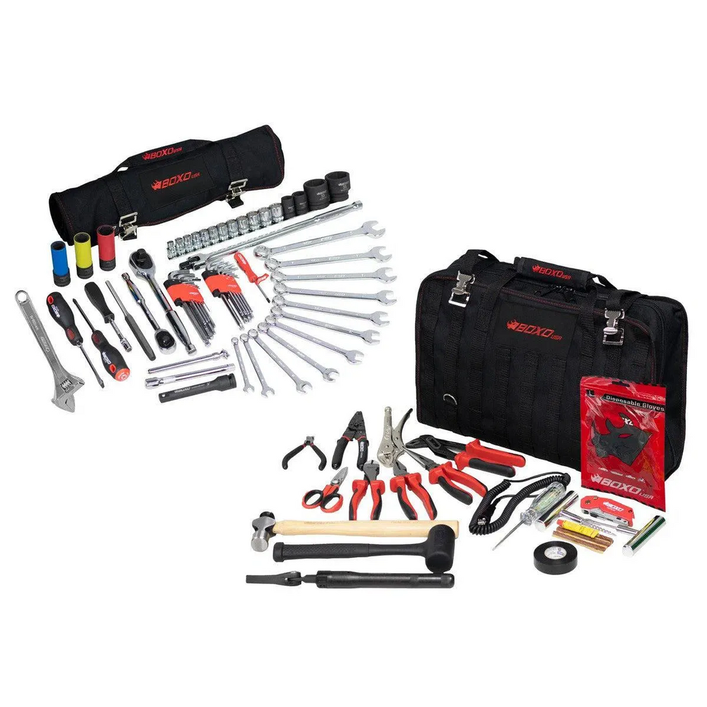 Boxo Off-Road Bag | 80-Piece Off-Road Tool Bag and Tool Roll