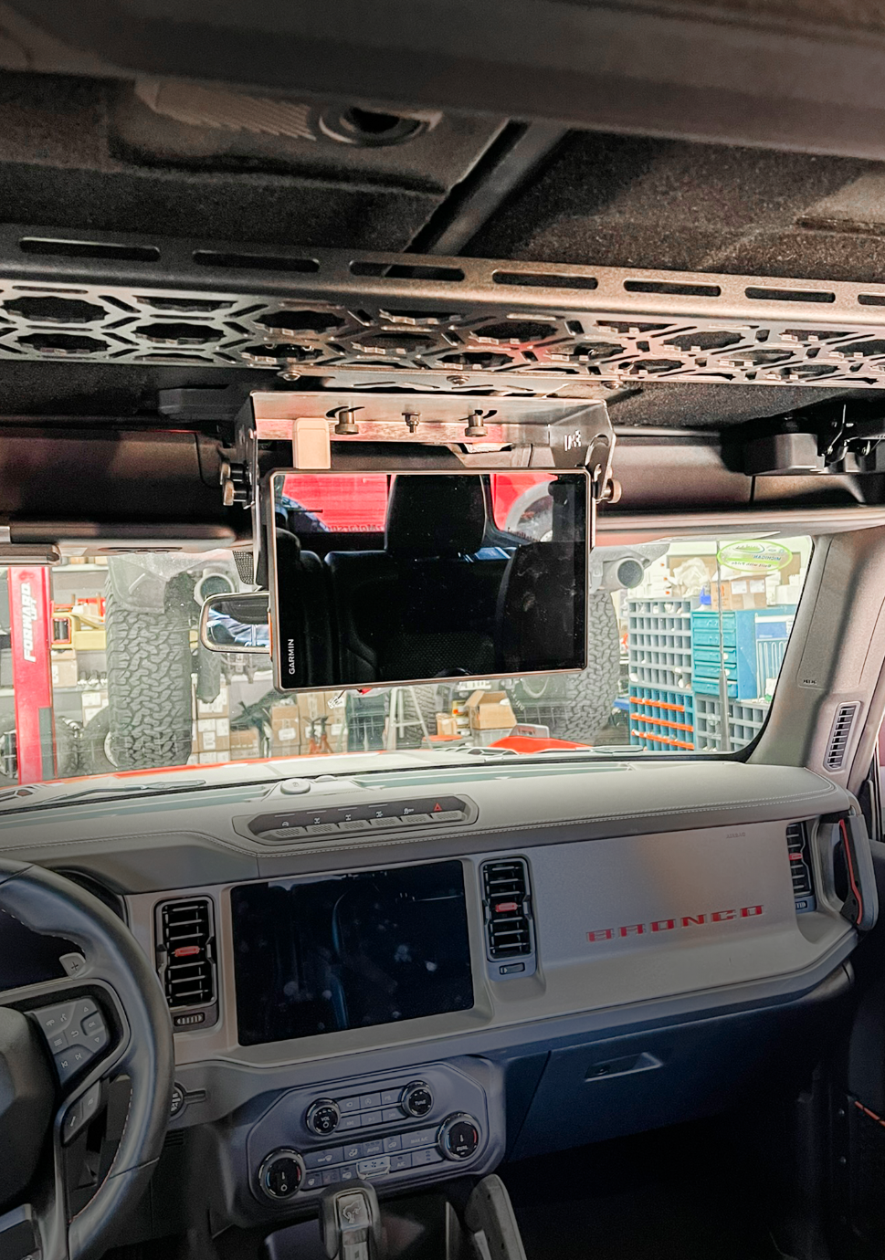 Fold Down Garmin TREAD-XL GPS Mount - (for Bronco & Bronco Raptor Roof Panel) - PCI Race Radios