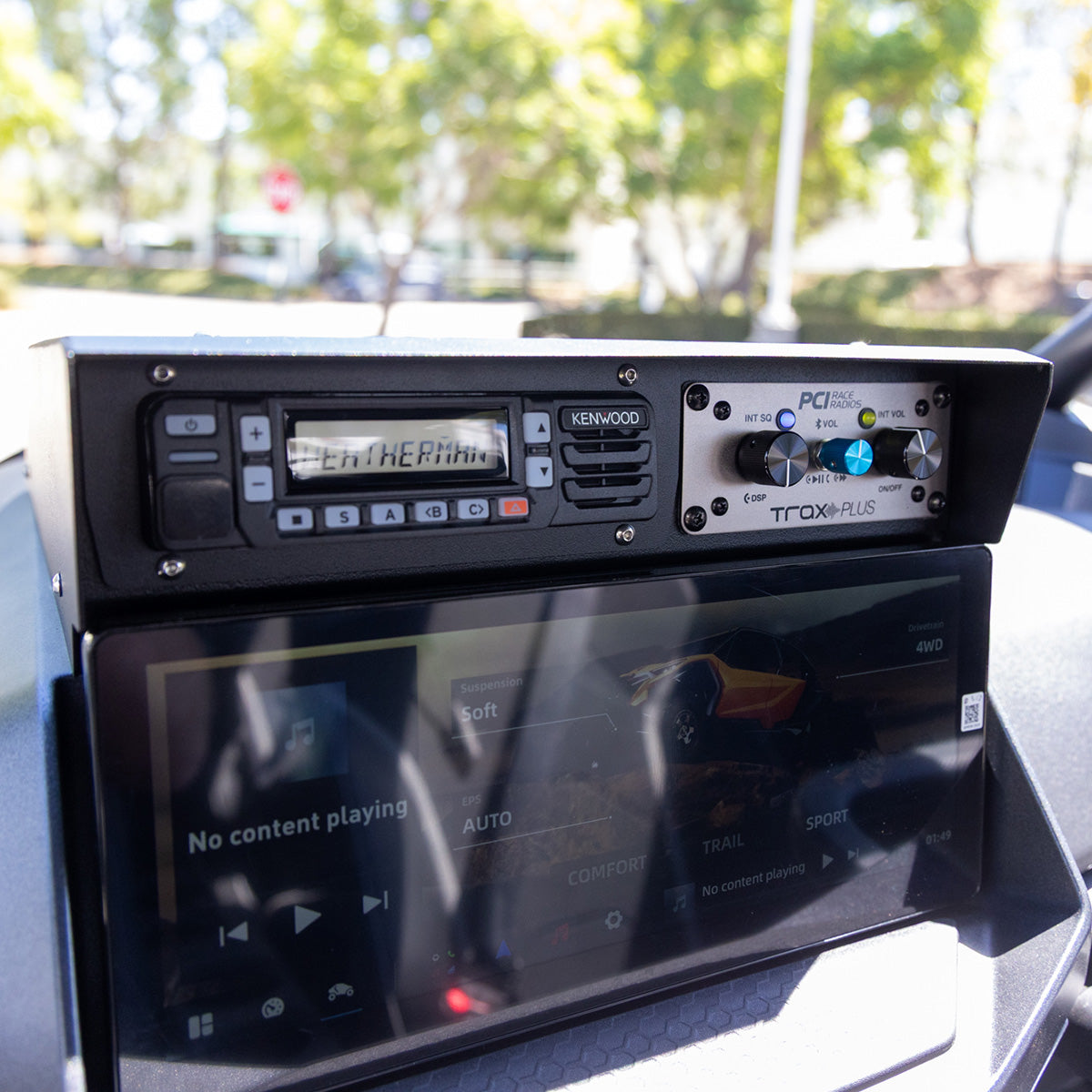 2027 CF Moto Z10 Radio and Intercom Bracket