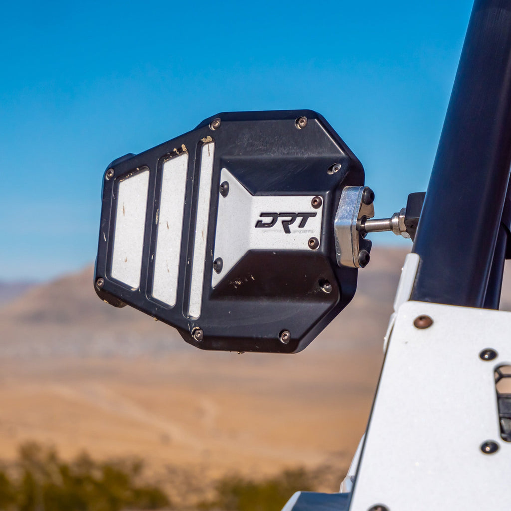 DRT Billet Aluminum Tactical Convex Side Mirror Set - PCI Race Radios