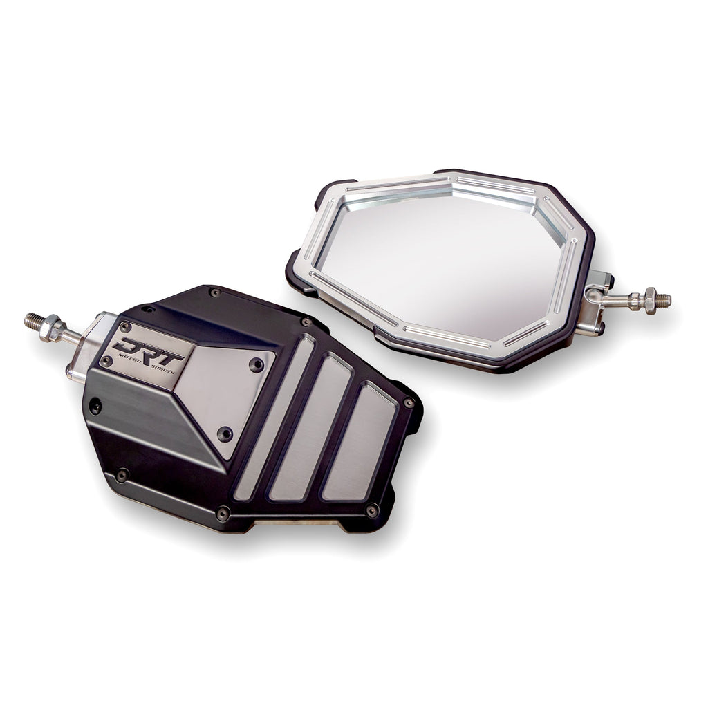 DRT Billet Aluminum Tactical Convex Side Mirror Set - PCI Race Radios