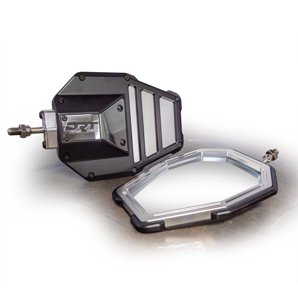 DRT Billet Aluminum Tactical Convex Side Mirror Set - PCI Race Radios