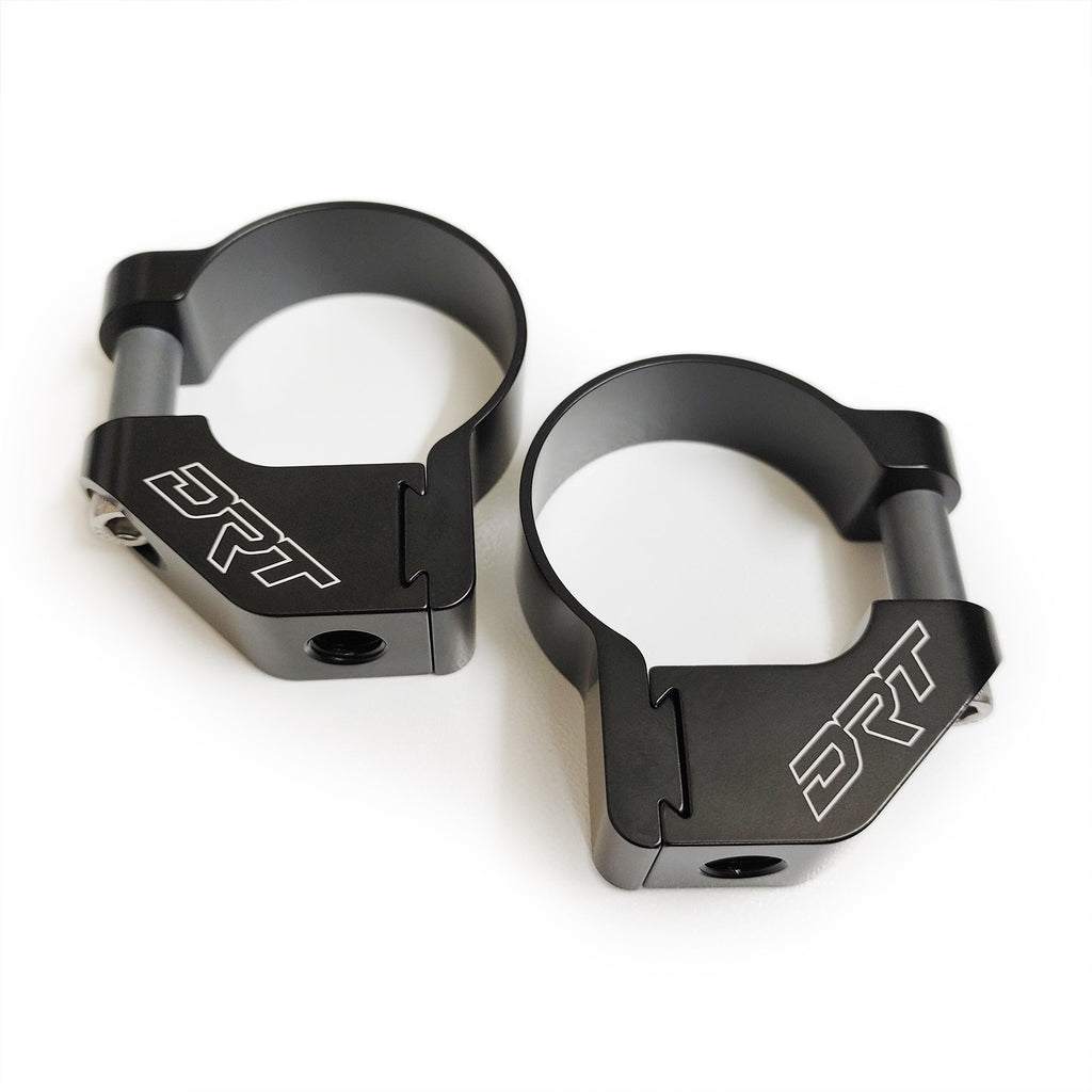 DRT Billet Aluminum Tactical Convex Side Lighted Mirror Set Kit - PCI Race Radios