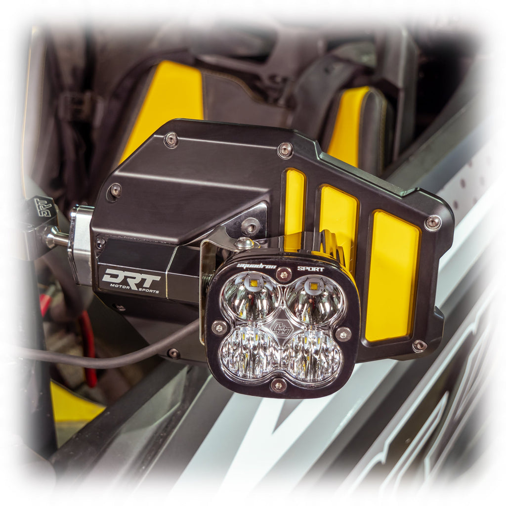 DRT Billet Aluminum Tactical Convex Side Lighted Mirror Set Kit - PCI Race Radios