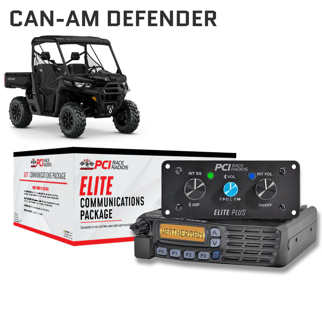 Can Am Defender Elite UTV Communications Package - PCI Race Radios