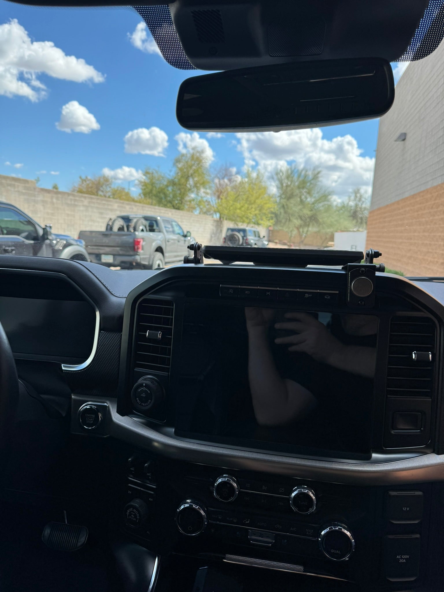 Gen 3 Raptor & 2021+ F150 - Center Dash Fold Down GPS mount - Garmin TREAD XL - PCI Race Radios