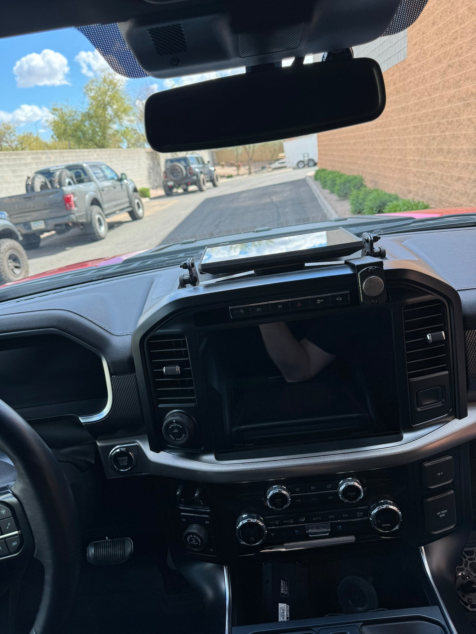 Gen 3 Raptor & 2021+ F150 - Center Dash Fold Down GPS mount - Garmin TREAD XL - PCI Race Radios