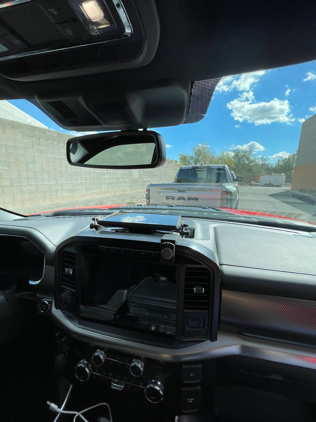 Gen 3 Raptor & 2021+ F150 - Center Dash Fold Down GPS mount - Garmin TREAD XL - PCI Race Radios