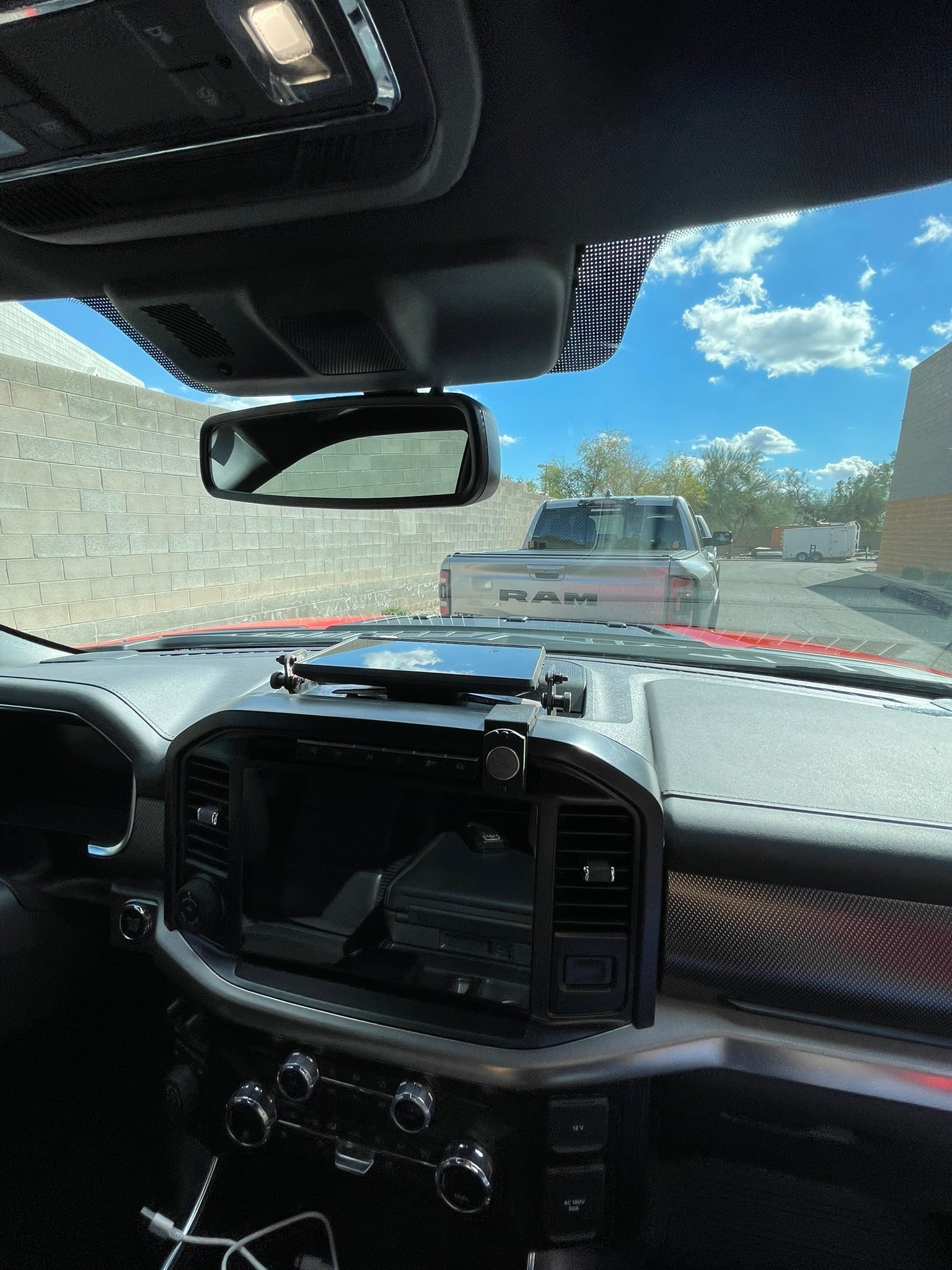 Gen 3 Raptor & 2021+ F150 - Center Dash Fold Down GPS mount - Garmin TREAD XL - PCI Race Radios