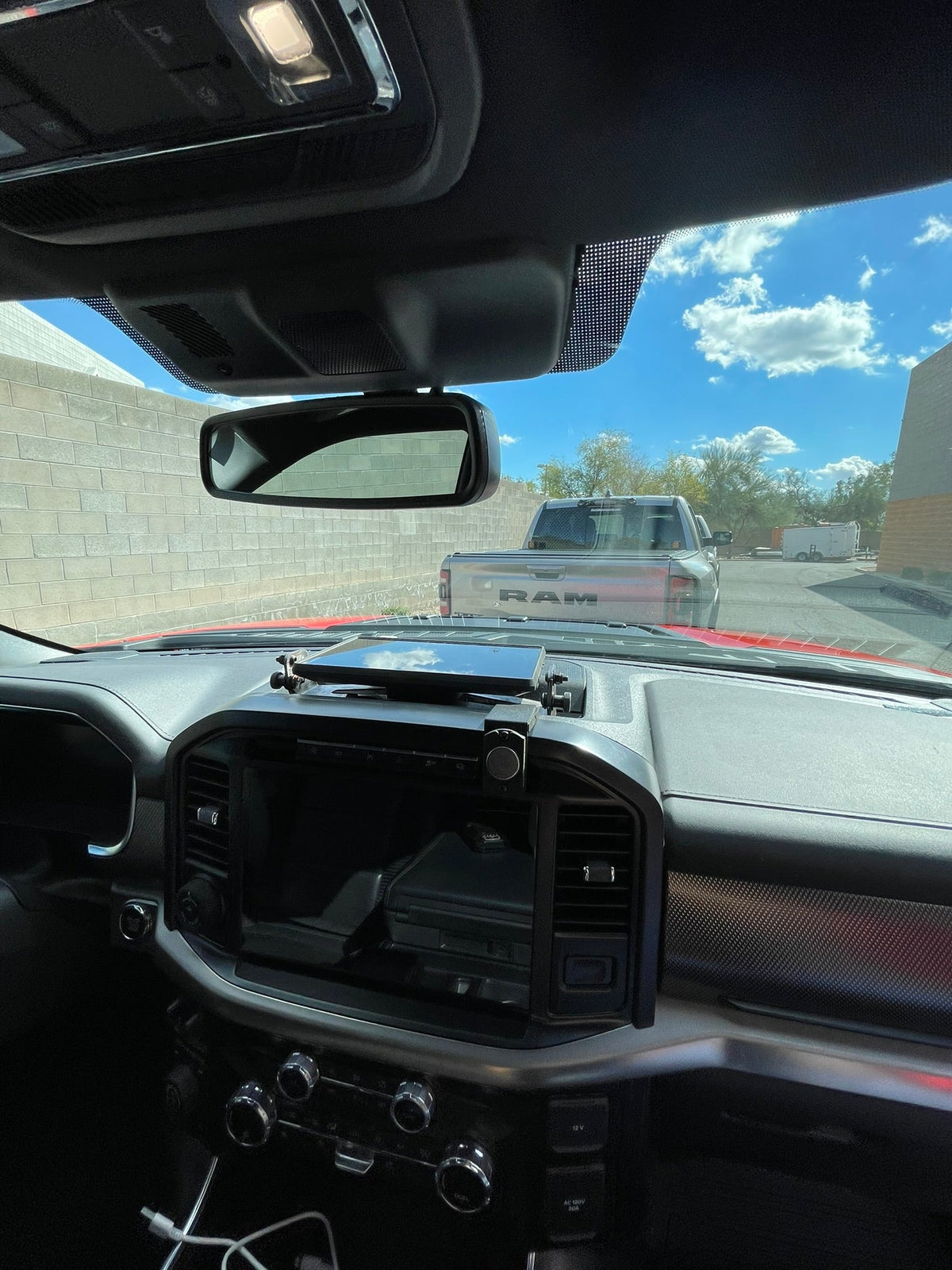 Gen 3 Raptor & 2021+ F150 - Center Dash Fold Down GPS mount - Garmin TREAD XL - PCI Race Radios