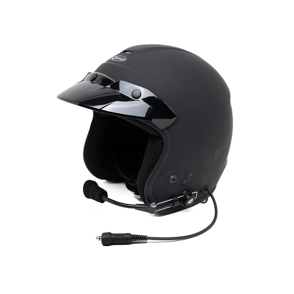 GMax OF-2 Open Face DOT Helmet - PCI Race Radios