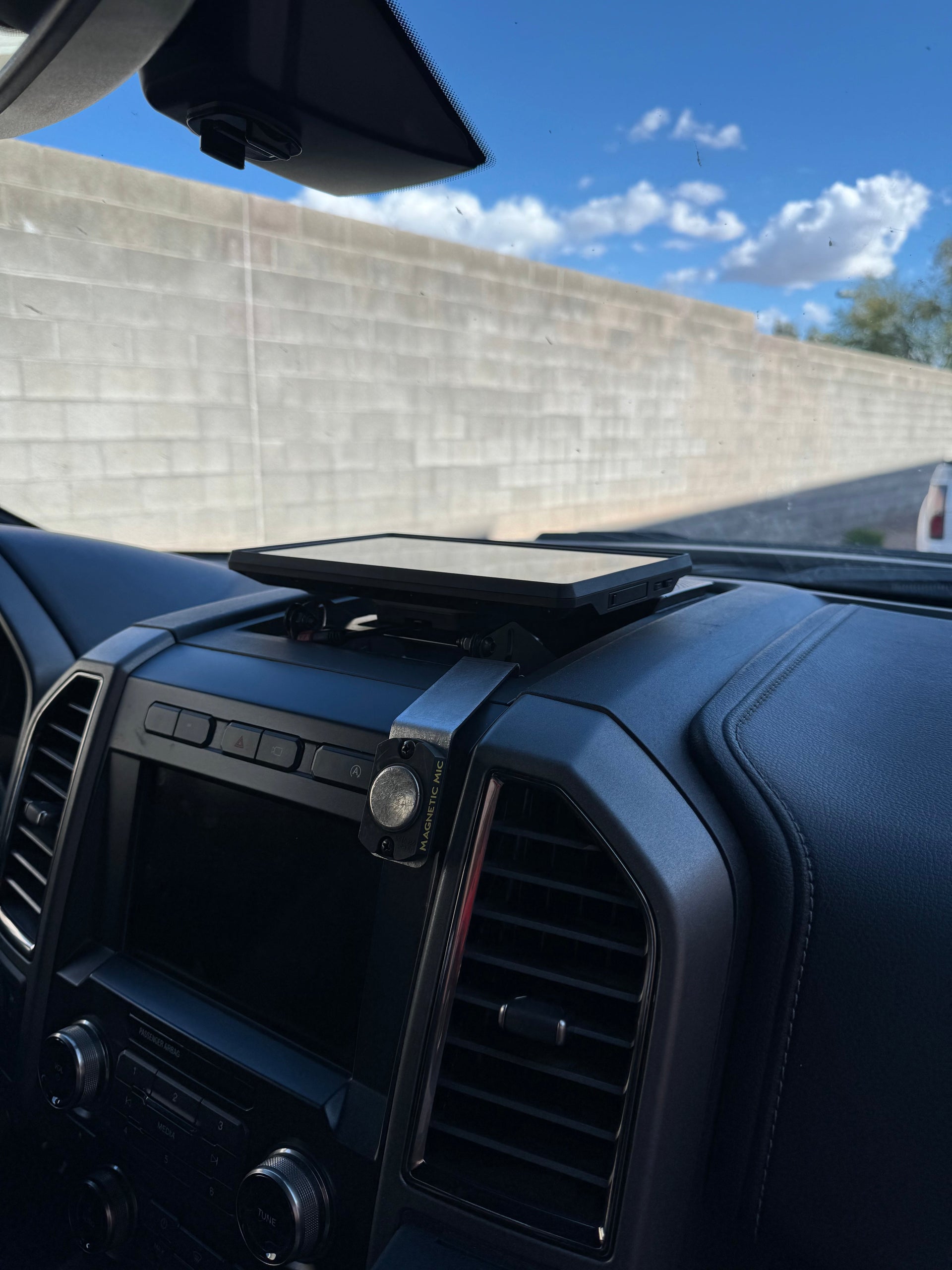 Gen 2 Raptor / F150 / Super Duty - Center Dash Fold Down GPS Mount (Garmin TREAD XL) - PCI Race Radios