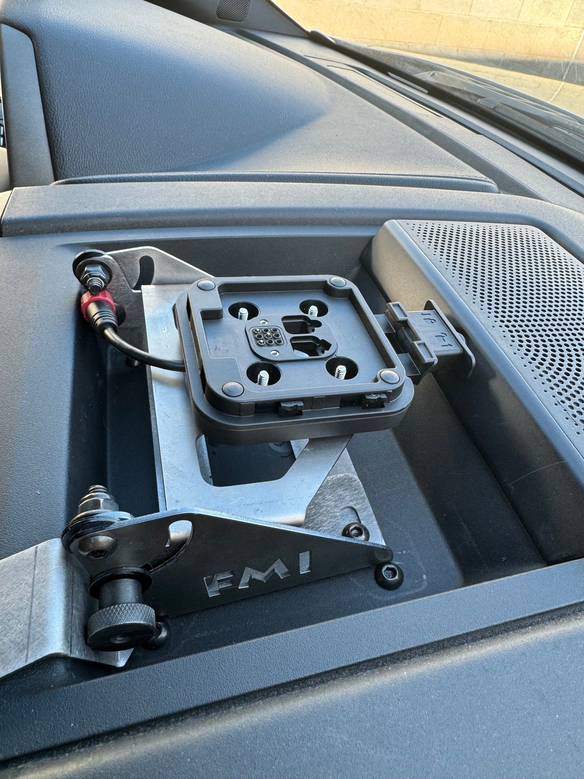 Gen 2 Raptor / F150 / Super Duty - Center Dash Fold Down GPS Mount (Garmin TREAD XL) - PCI Race Radios
