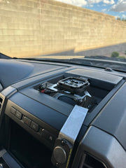 Gen 2 Raptor / F150 / Super Duty - Center Dash Fold Down GPS Mount (Garmin TREAD XL) - PCI Race Radios