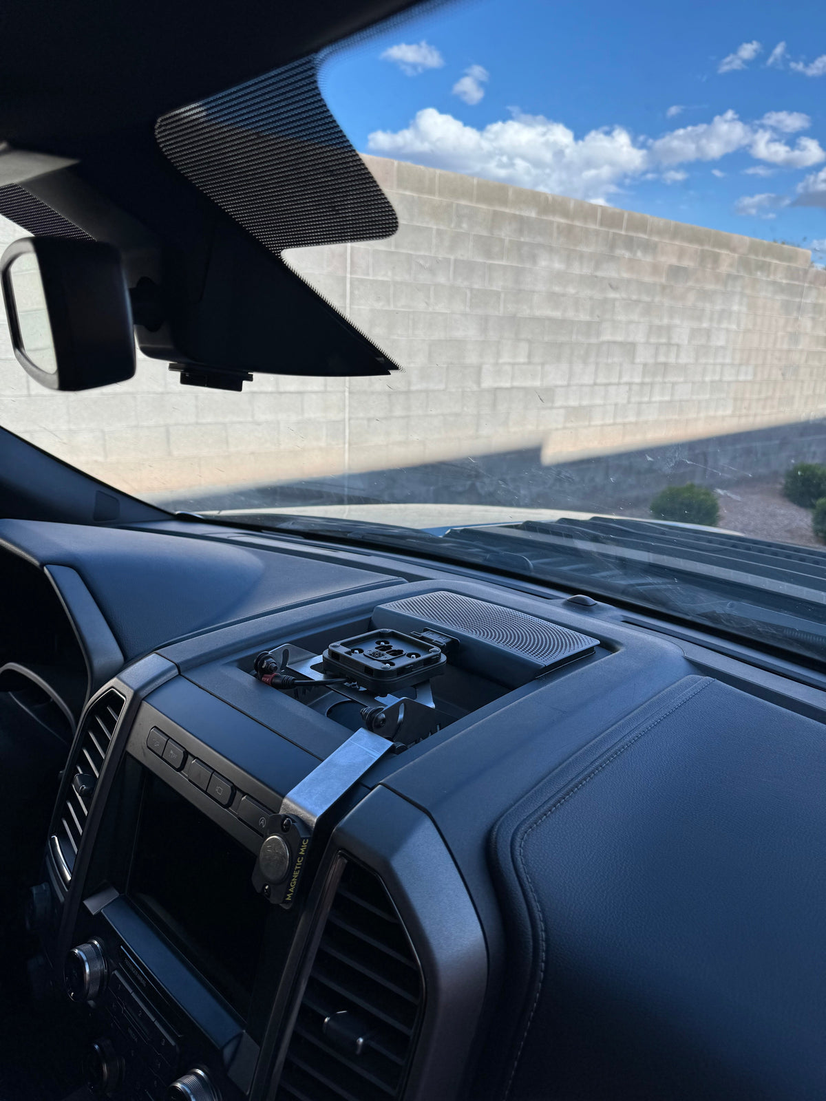 Gen 2 Raptor / F150 / Super Duty - Center Dash Fold Down GPS Mount (Garmin TREAD XL) - PCI Race Radios