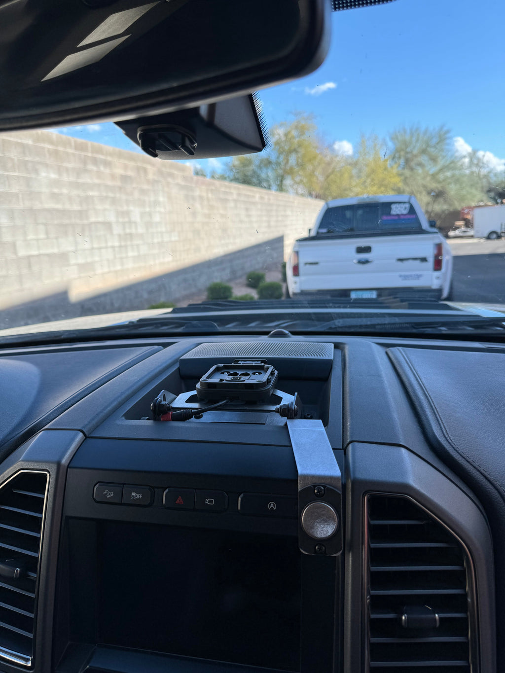 Gen 2 Raptor / F150 / Super Duty - Center Dash Fold Down GPS Mount (Garmin TREAD XL) - PCI Race Radios