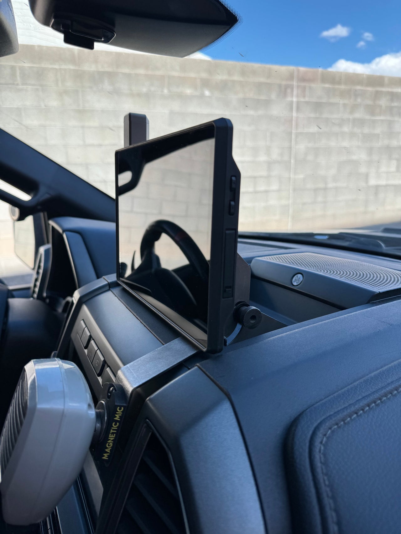 Gen 2 Raptor / F150 / Super Duty - Center Dash Fold Down GPS Mount (Garmin TREAD XL) - PCI Race Radios