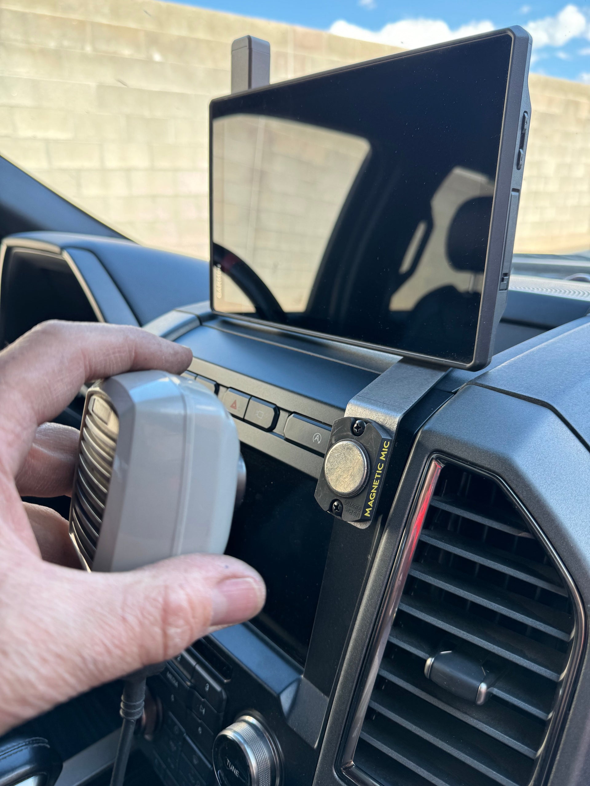 Gen 2 Raptor / F150 / Super Duty - Center Dash Fold Down GPS Mount (Garmin TREAD XL) - PCI Race Radios