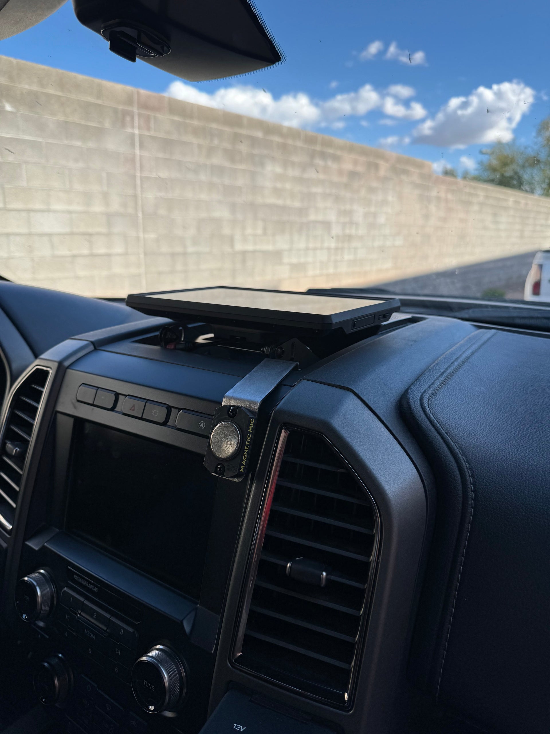 Gen 2 Raptor / F150 / Super Duty - Center Dash Fold Down GPS Mount (Garmin TREAD XL) - PCI Race Radios