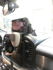 2021 - 2024 F150 & Gen 3 Raptor Center Dash Fold Down GPS mount - HDS7 Live - PCI Race Radios