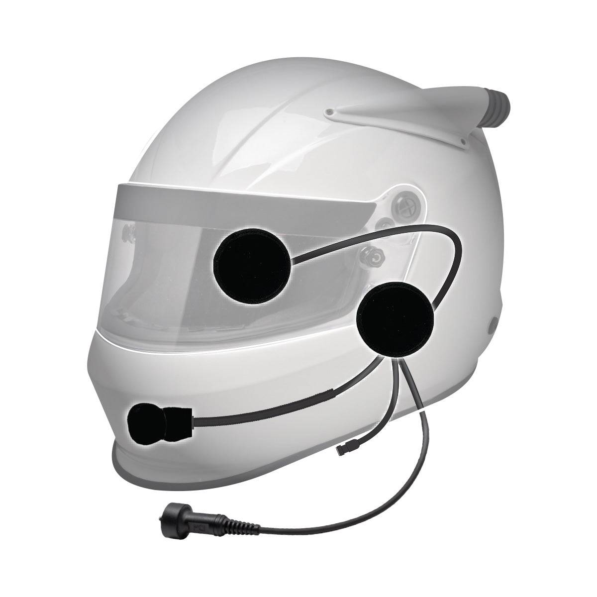 Elite Helmet Wiring Kit with M2 Race Speakers and Earjack - PCI Race Radios