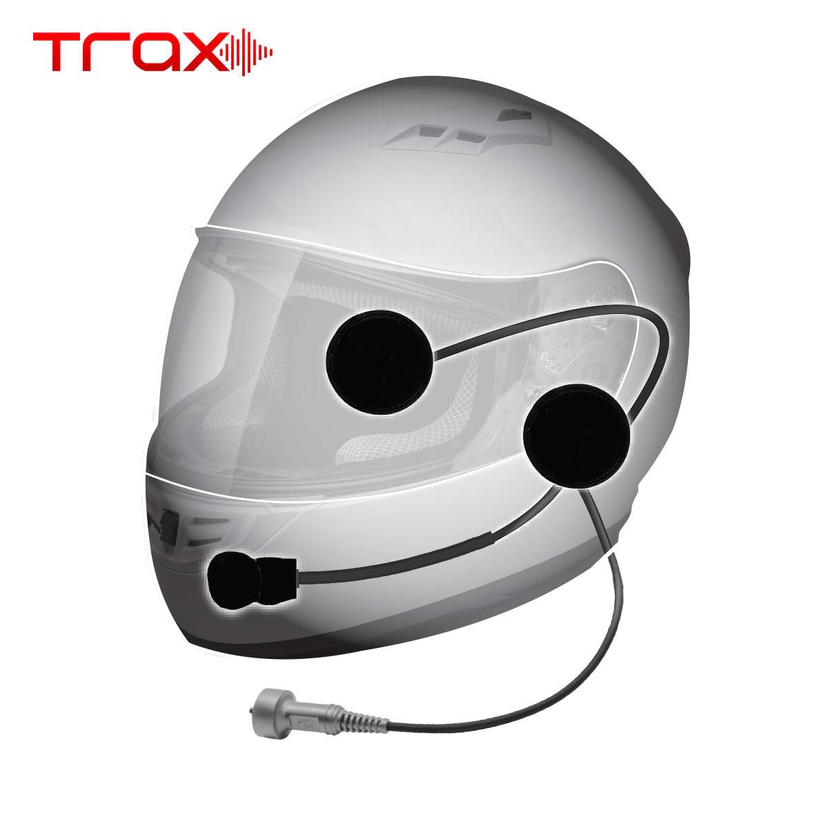 Trax Stereo Helmet Wiring Kit with G2 Speakers - PCI Race Radios