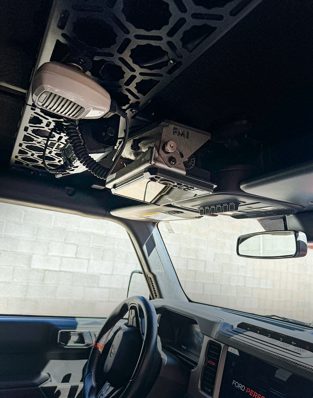 Fold Down Lowrance HDS7-LIVE GPS Mount - Bronco and Bronco Raptor Roof Mount - PCI Race Radios