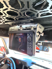 Fold Down Lowrance HDS7-LIVE GPS Mount - Bronco and Bronco Raptor Roof Mount - PCI Race Radios