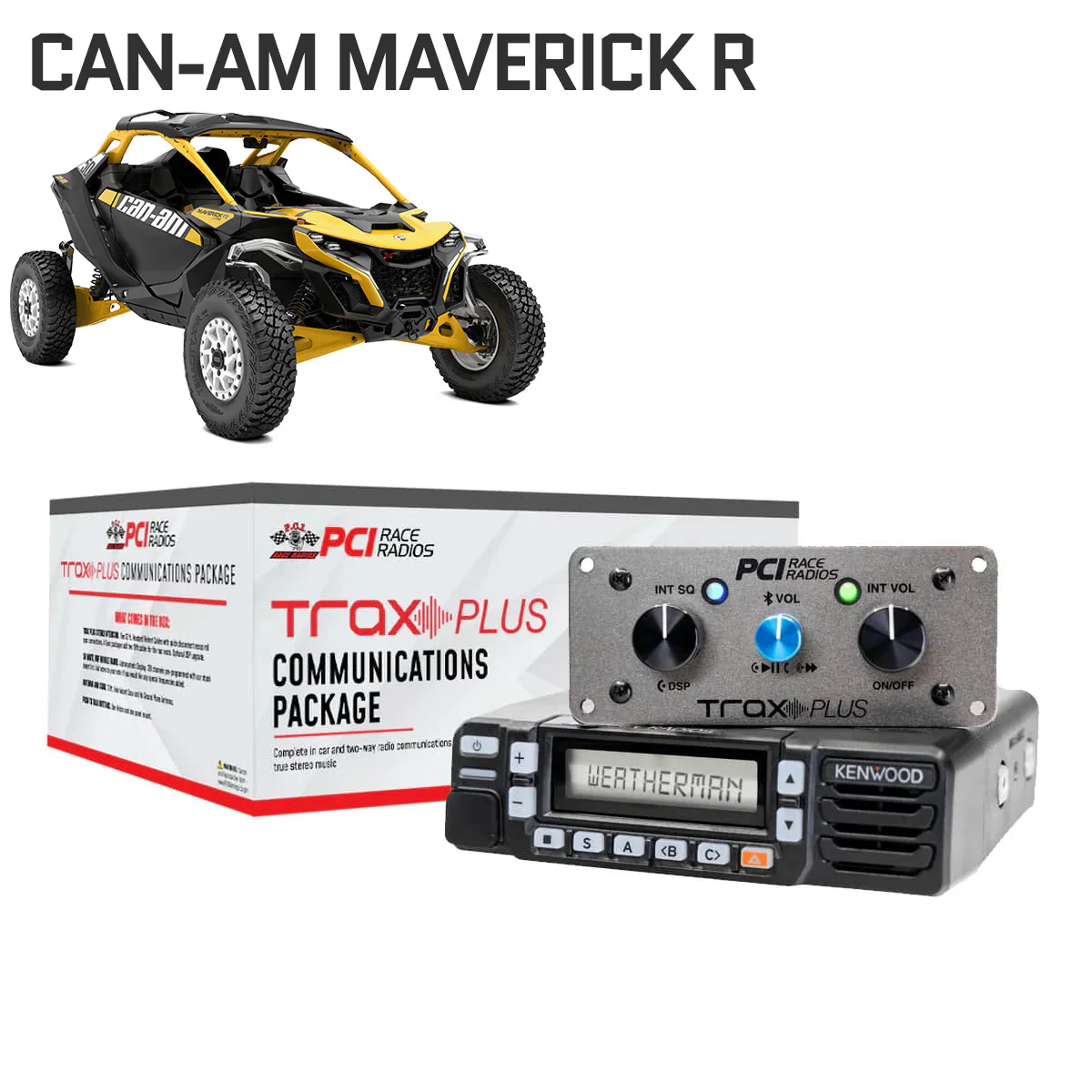 Maverick R PCI Rocker UTV Communications Package - PCI Race Radios
